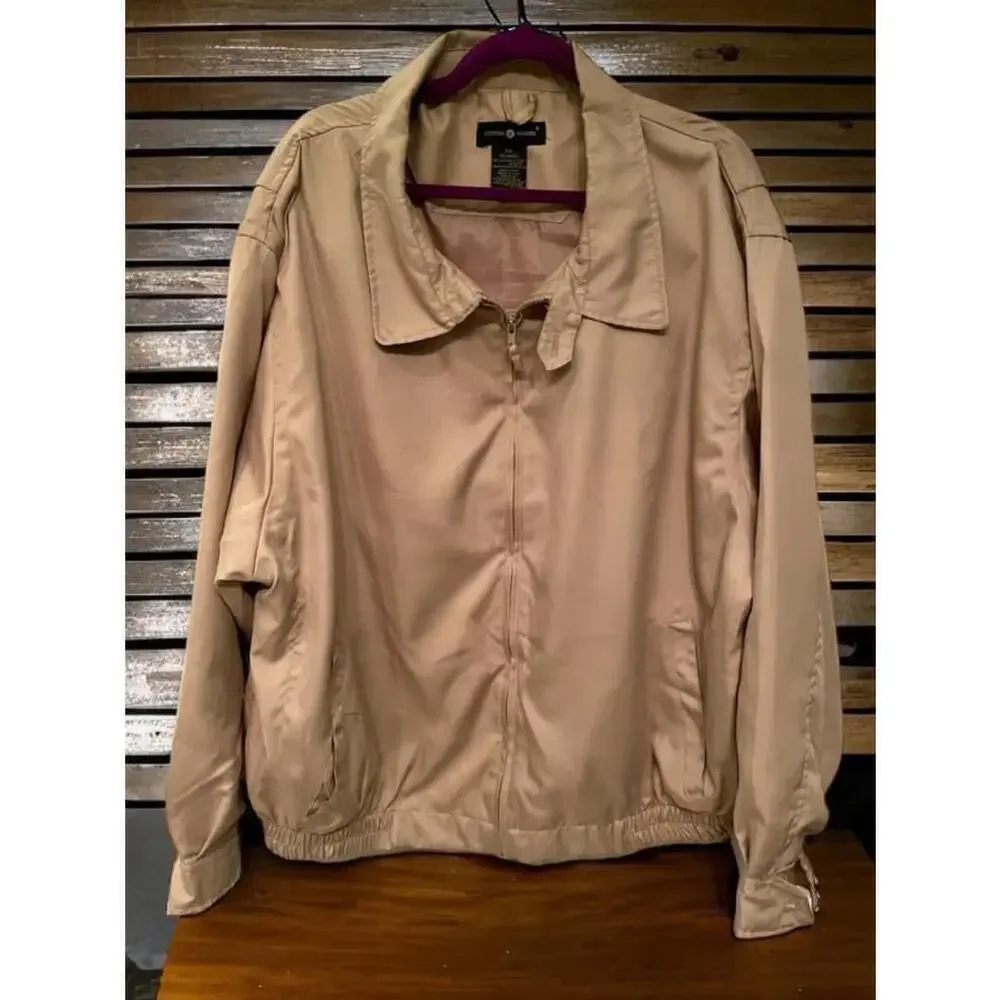 XXL Men's Cotton Traders Beige Lightweight casual Bomber Jacket